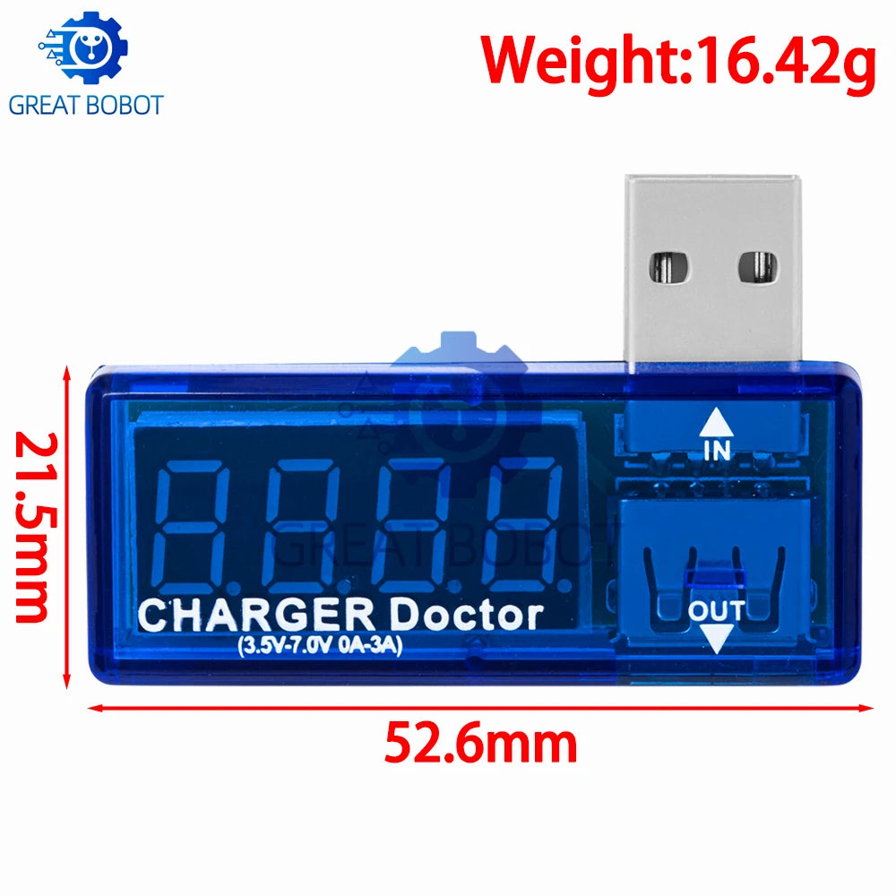 Mini USB Power Tester – Digital Voltmeter & Ammeter USB Charging Tester Axl