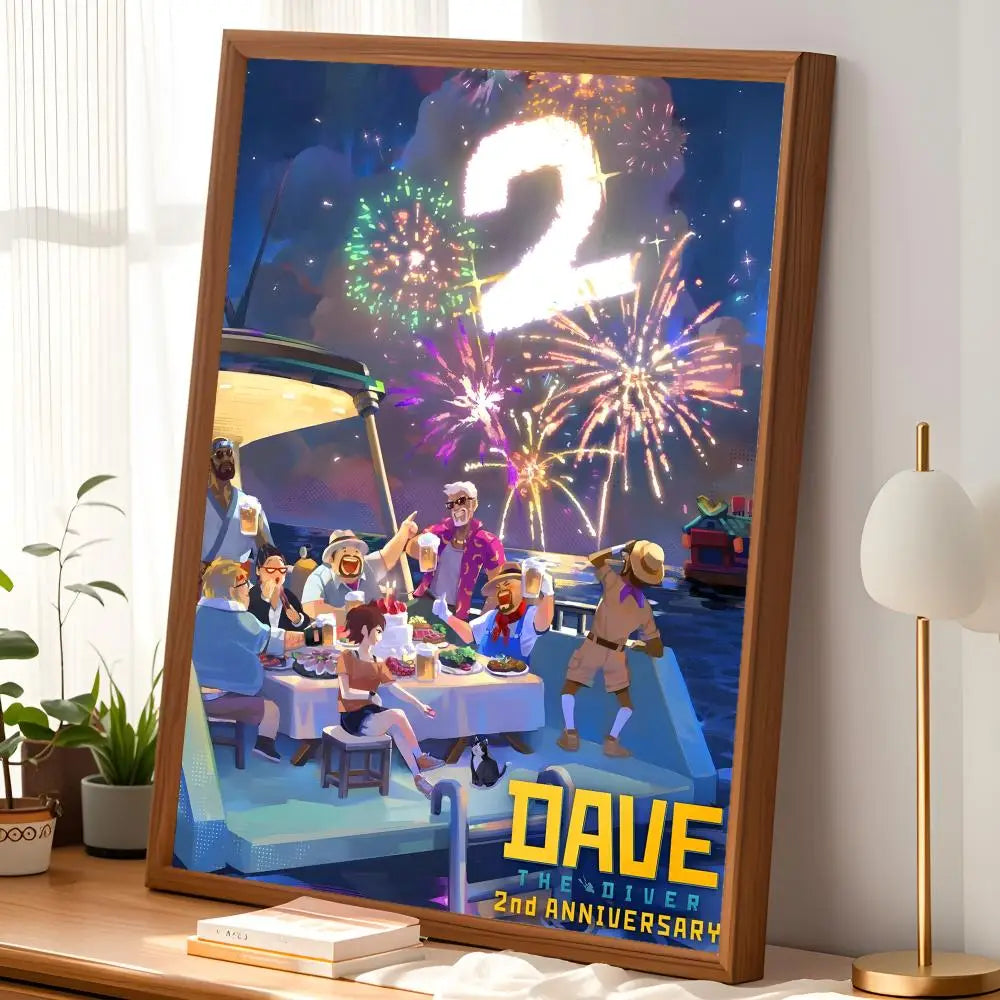 Dave the Diver Self-Stick HD PVC Wall Art Poster – Waterproof Wall Art Poster Axl