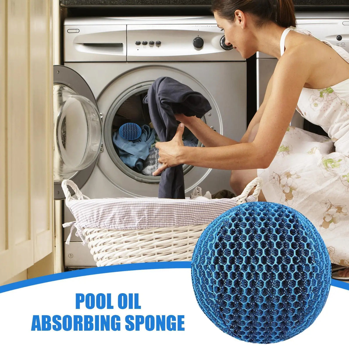 Hot Tub Scum Absorber Ball – Reusable Oil Skimmer for Spa & Pool Pool Scum Absorber Axl