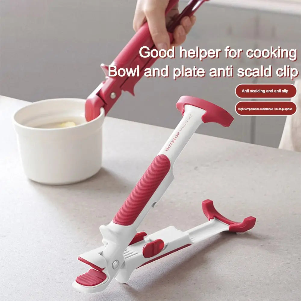 2-in-1 Silicone Bowl Clip Tongs – Non-Slip Kitchen Gripper Kitchen Bowl Clip Axl