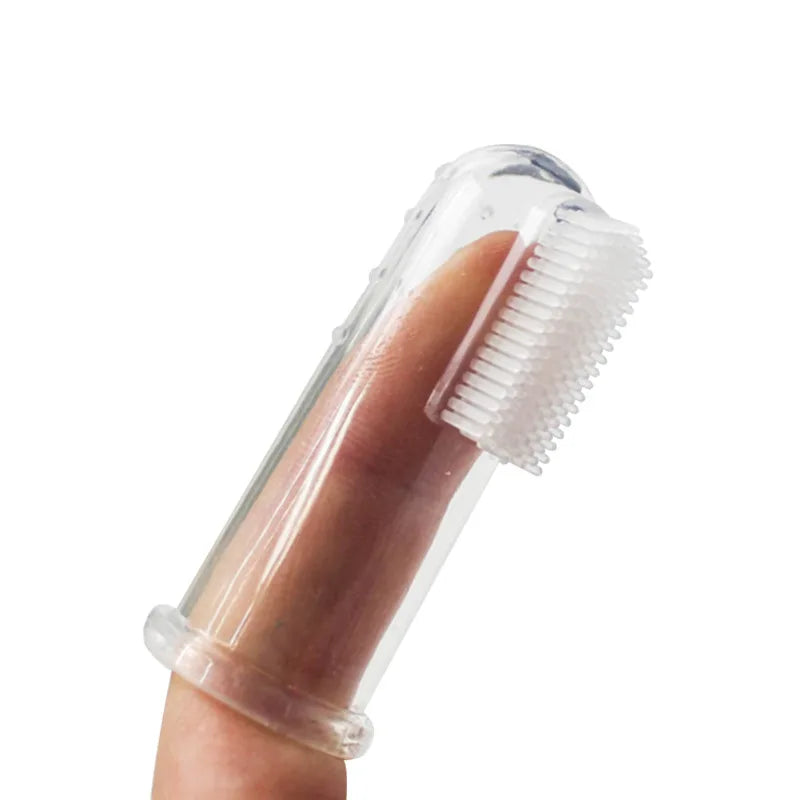 Silicone Pet Finger Toothbrush for Dogs & Cats | Oral Care Pet Finger Toothbrush Axl 1pc