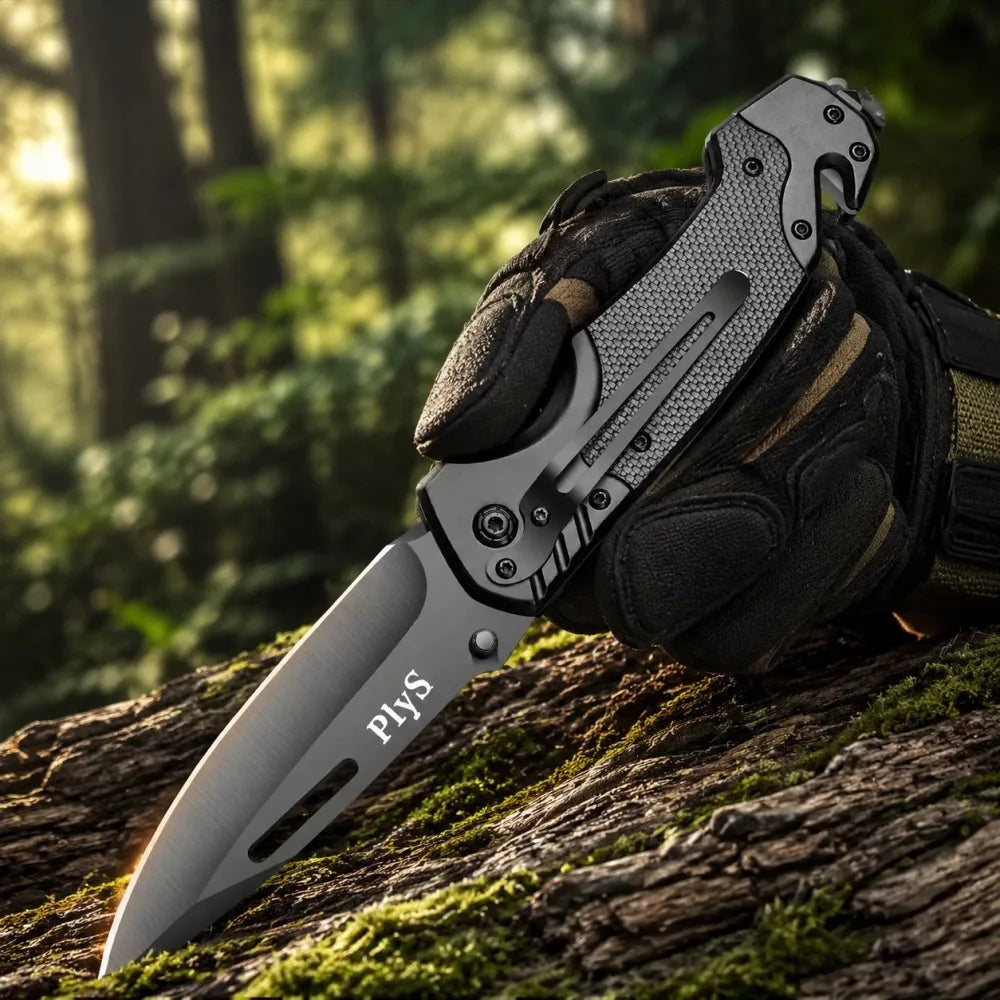 Stainless Steel Folding Pocket Knife – Camping & Outdoor EDC Folding Pocket Knife Axl