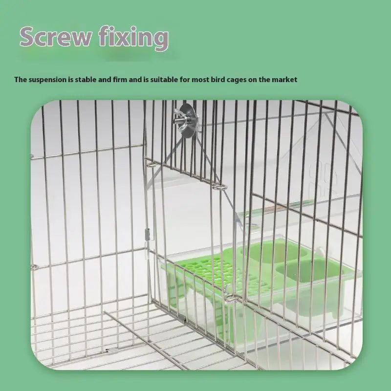 Hanging Parrot Feeder & Bird Bath Bowl | Cage Accessory Bird Feeder Bowl Axl