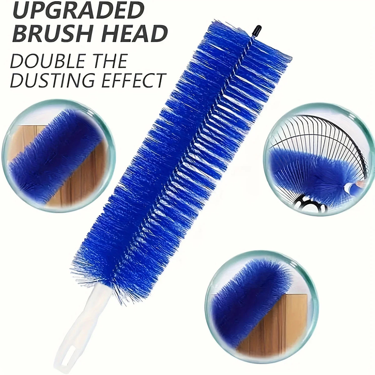 Long Fan Cleaning Brush – Flexible, Reusable PP Bristle Tool Cleaning Brush Axl