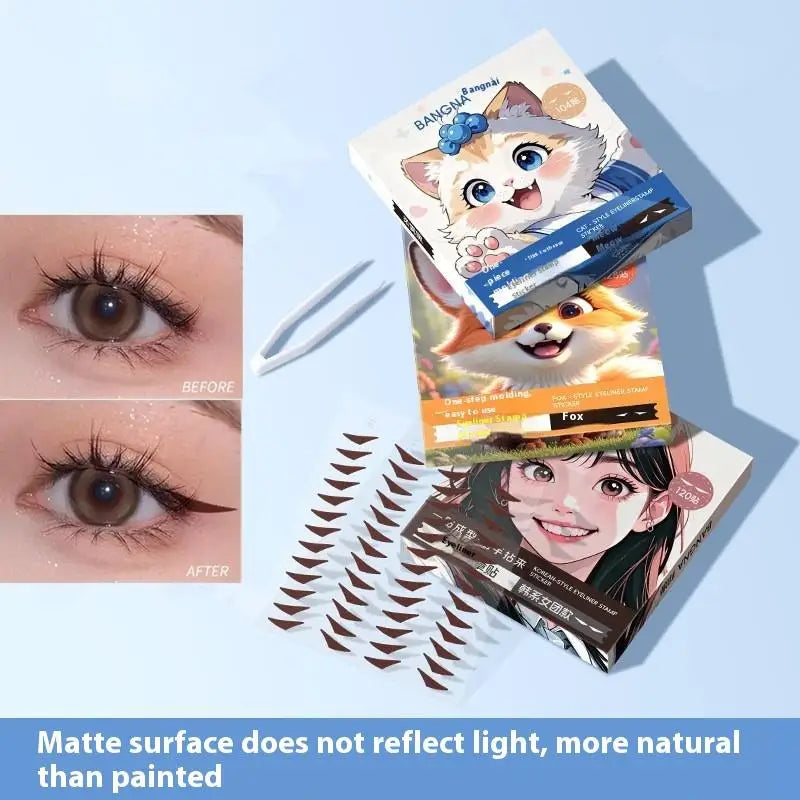 Eyeliner Seal Stickers Waterproof Sweat-Proof | 104–128 Pcs Eyeliner Stickers Axl