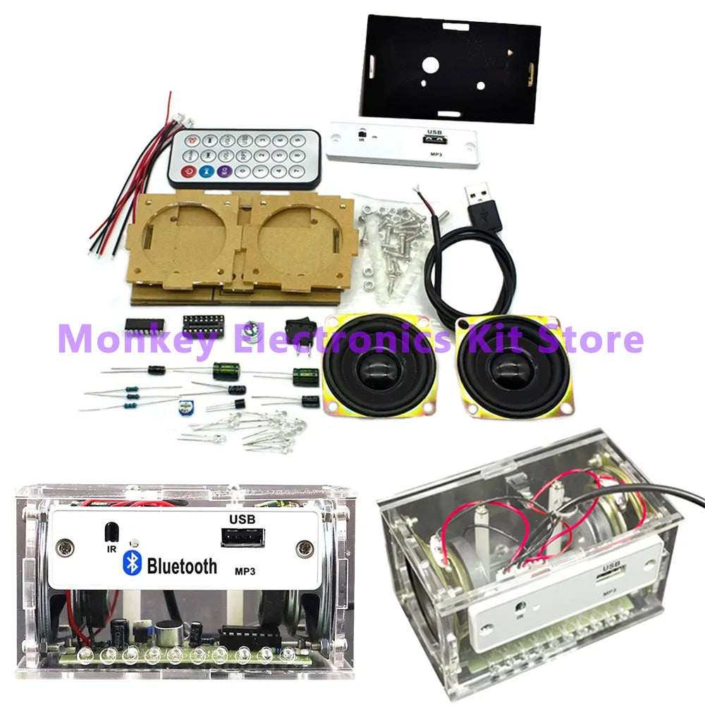 DIY Bluetooth Stereo Speaker Soldering Kit – Acrylic Build DIY Speaker Kit Axl