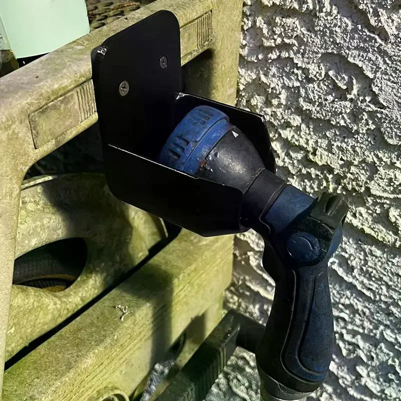 Wall Mount Garden Hose Nozzle Bracket with Screws Hose Nozzle Bracket Axl