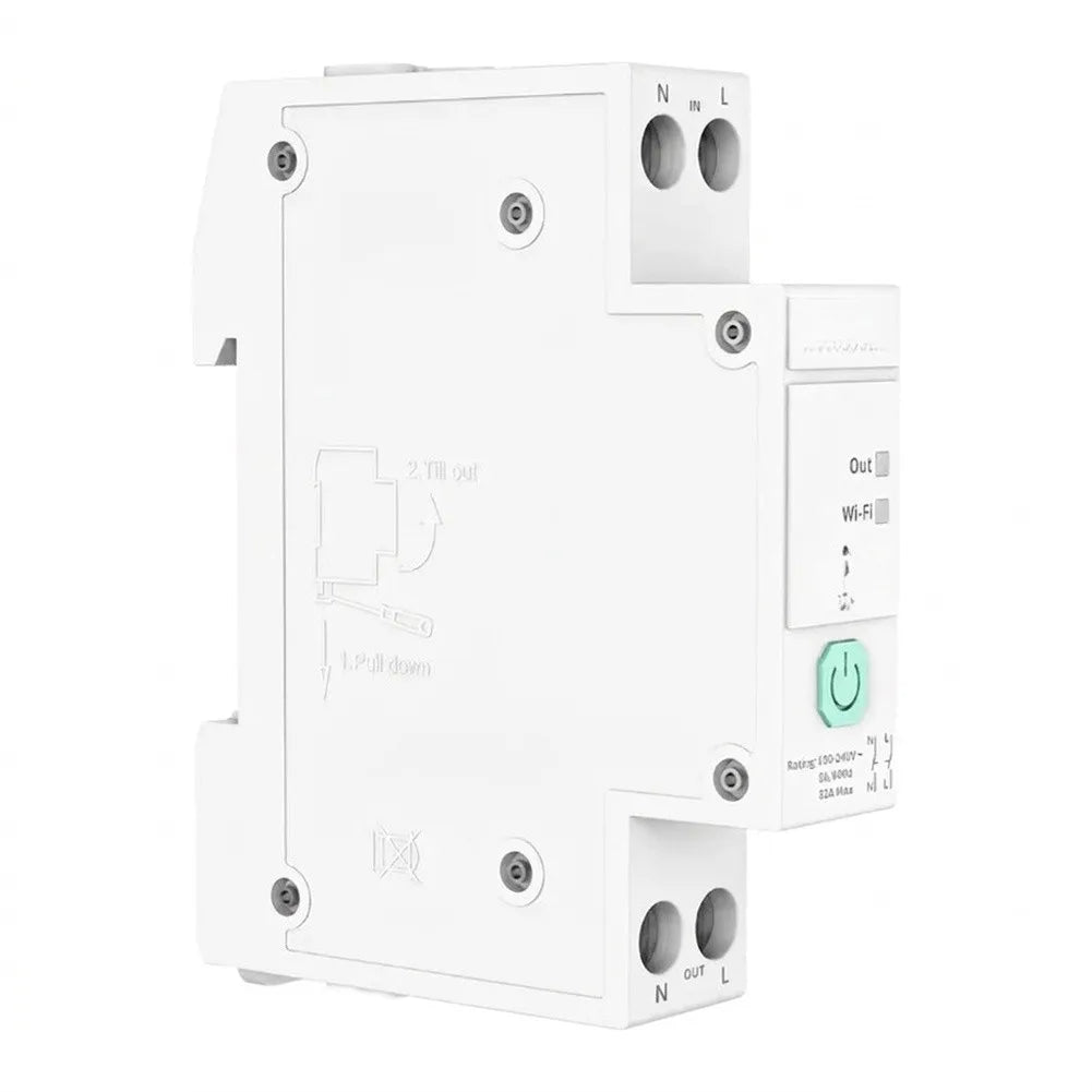 Zigbee 3.0 Smart Rail Switch 32A – Energy Monitoring & Automation Smart Rail Switch Axl China Mainland