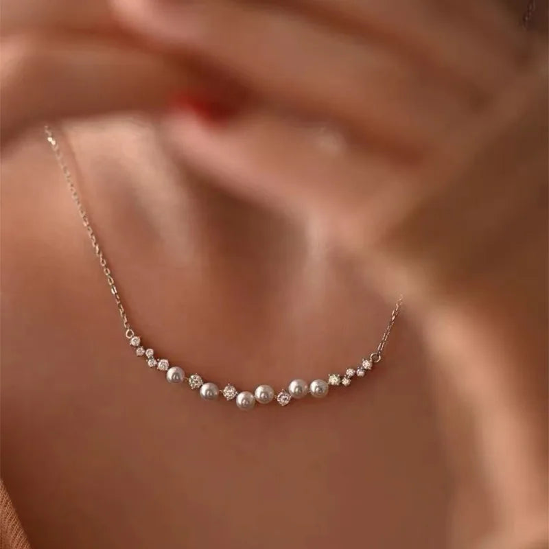 Huitan Imitation Pearl Pendant Necklace | Women's Fashion Jewelry Pearl Pendant Necklace Axl