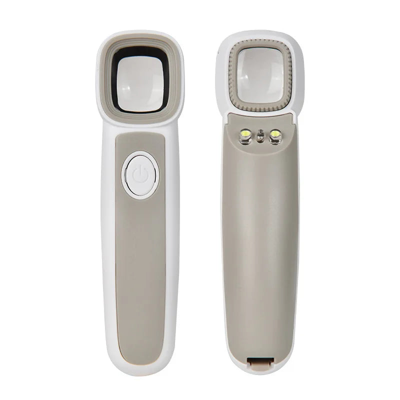 Handheld Magnifier 2 LED & UV Light – Jewelry & Currency Loupe Illuminated Magnifier Axl 2