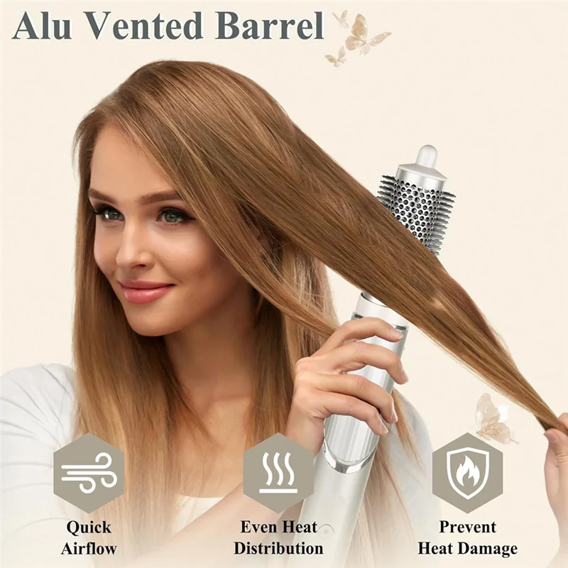 Round Brush Attachment for Shark FlexStyle | Hair Volumizer Hair Styling Attachment Axl