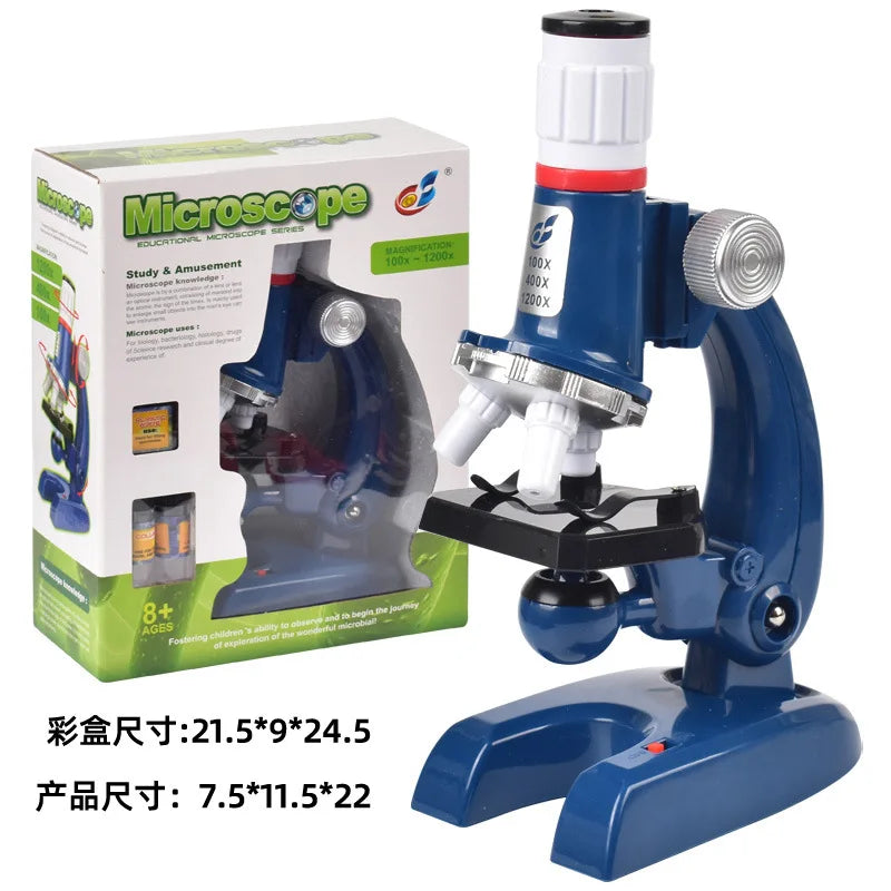 Kids' Biology Microscope Lab Science Kit – STEM Gift for Children Kids Science Kit Axl C2138