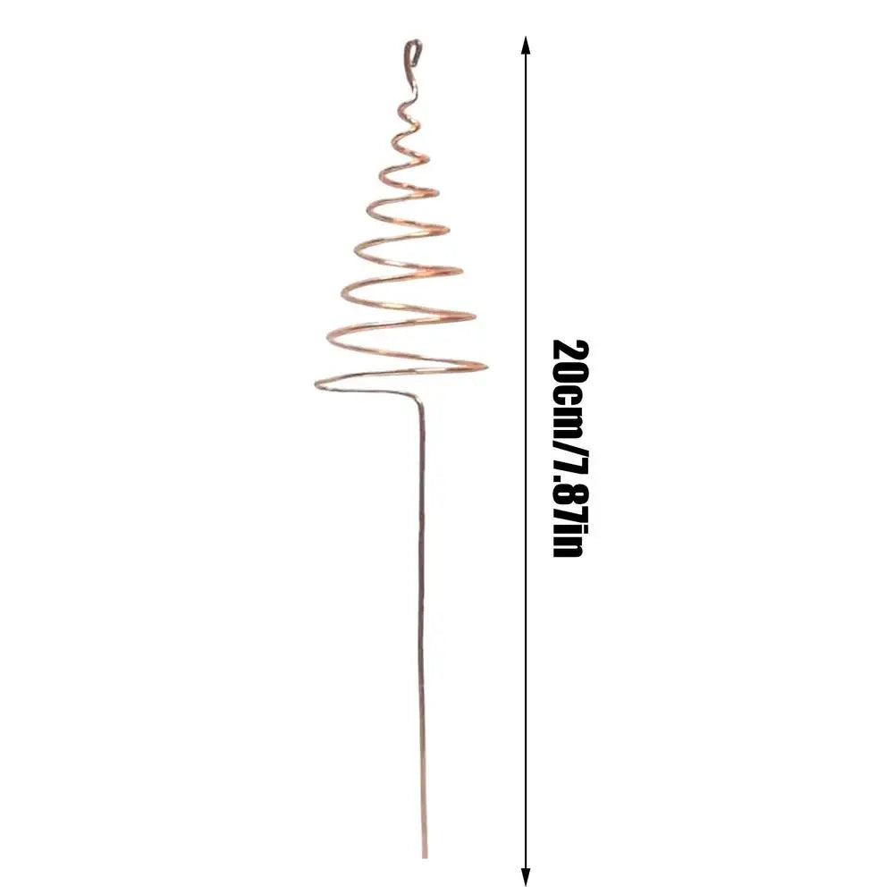 Spiral Copper Garden Stakes 6 Pcs – Indoor & Outdoor Plants Garden Plant Stakes Axl as show