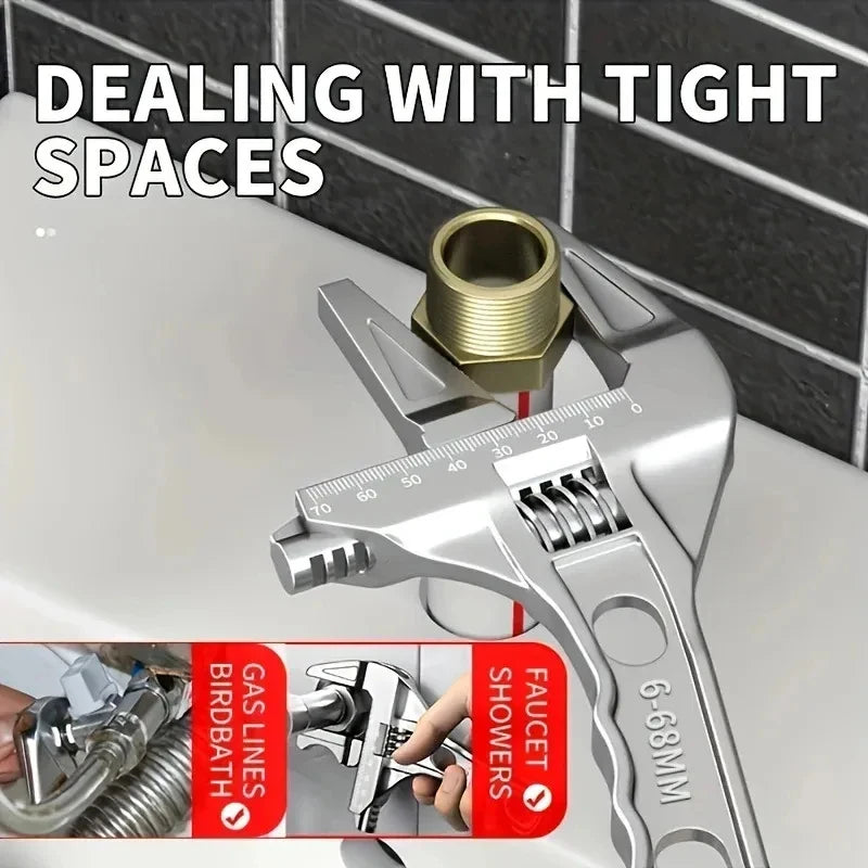 Wide Jaw Basin Wrench – High Carbon Steel Plumbing Tool Basin Wrench Axl