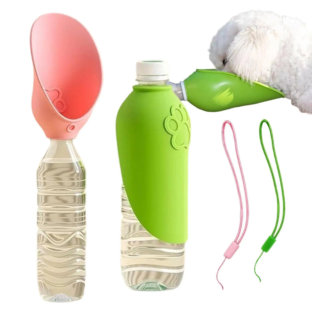 Foldable Pet Water Bottle 2-Pack – Portable Dog & Cat Dispenser Pet Water Bottle Axl