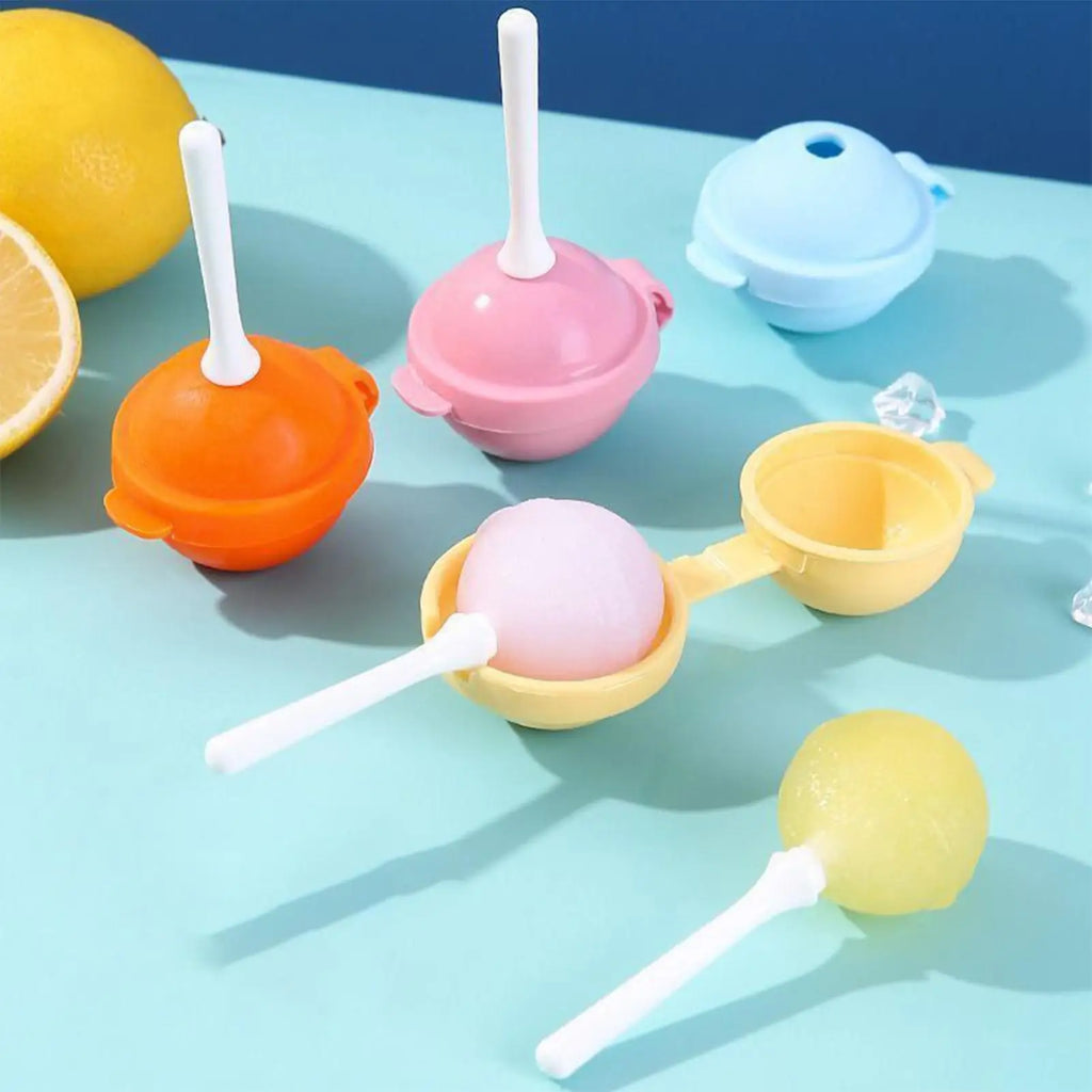 Silicone Lollipop Molds Set of 4 – Non-Stick Reusable Candy Molds Candy & Dessert Mold Axl