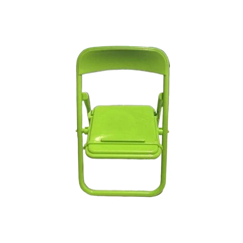 Mini Chair Phone Stand – Cute Portable Folding Desktop Holder Phone Stand Axl Green