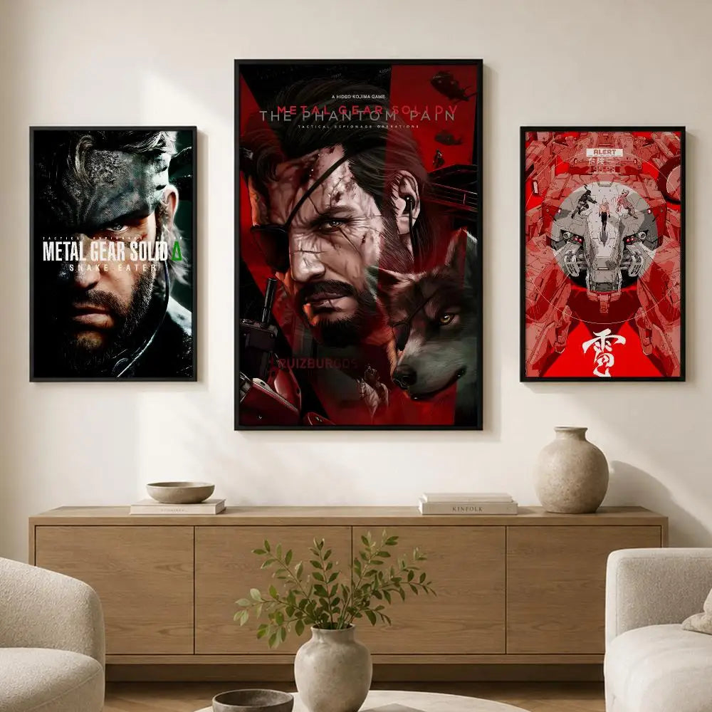 Metal Gear Game Poster – Self-Adhesive HD Wall Art Decor Game Wall Poster Axl