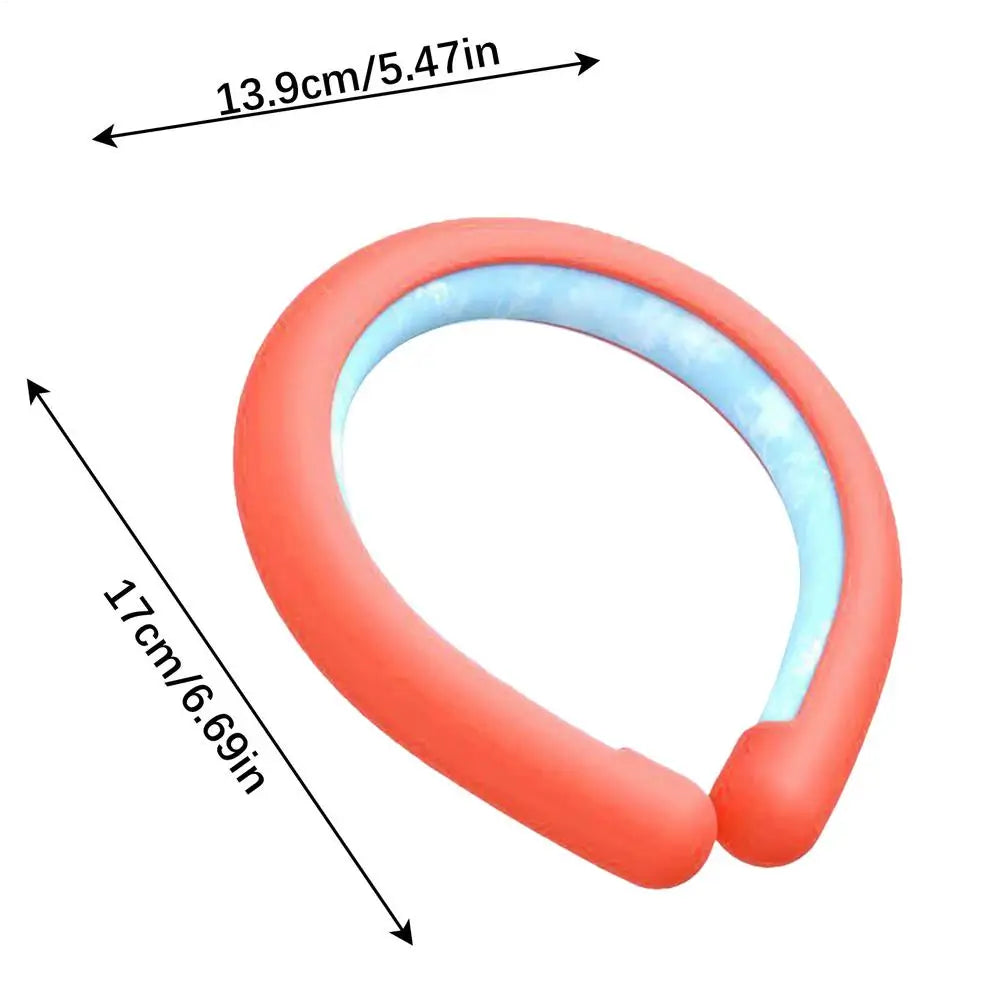 Wearable PCM Cooling Neck Wrap – Reusable Ice Neck Cooler Cooling Neck Wrap Axl Red