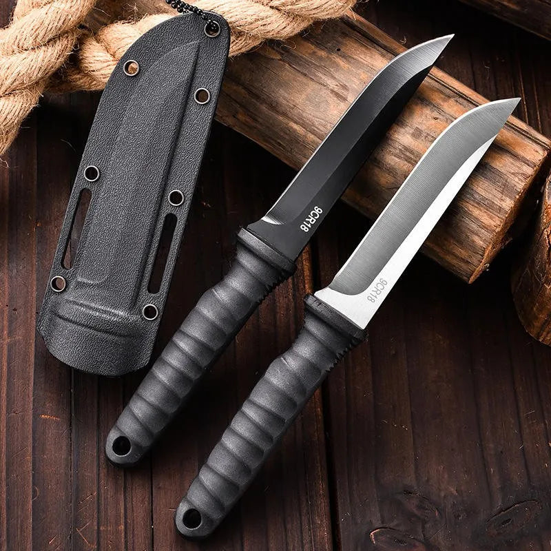 Outdoor Fixed Blade Camping Knife – Stainless Steel & Sheath Fixed Blade Knife Axl
