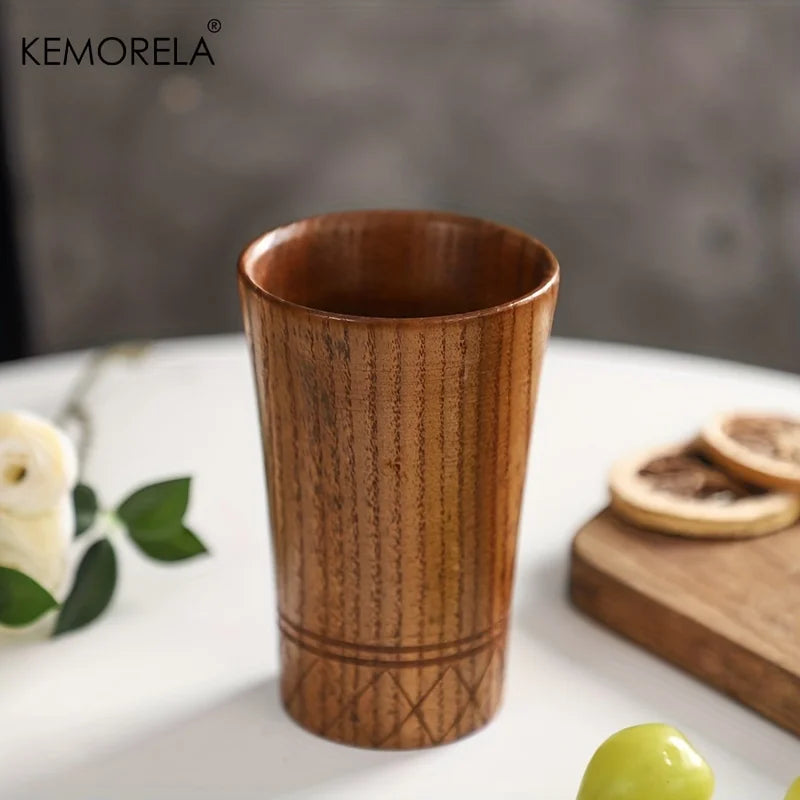 Handmade Natural Wooden Tea Cup – Japan Style Drinkware Wooden Drinkware Cup Axl