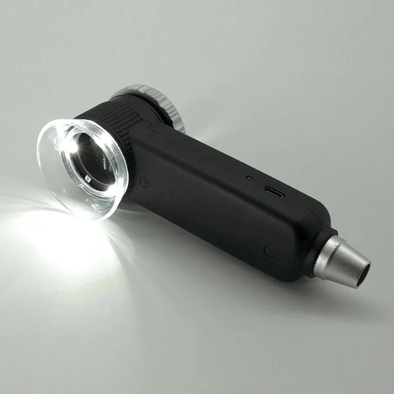 30X Rechargeable Magnifying Glass with LED Light – 3 Modes Illuminated Magnifier Loupe Axl
