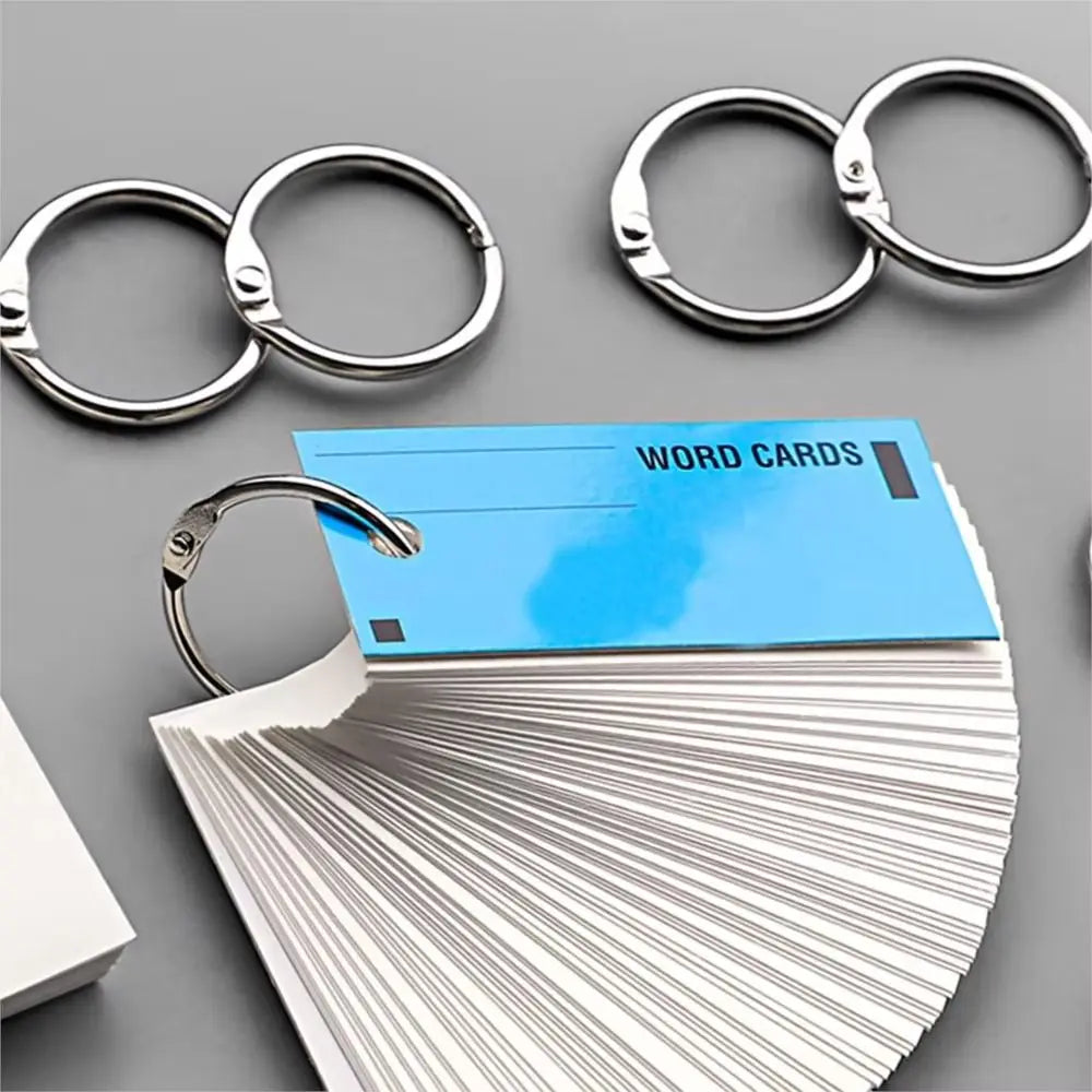 Metal Binder Rings 50/100 Pcs – Assorted Sizes Split Rings Binder Rings Axl