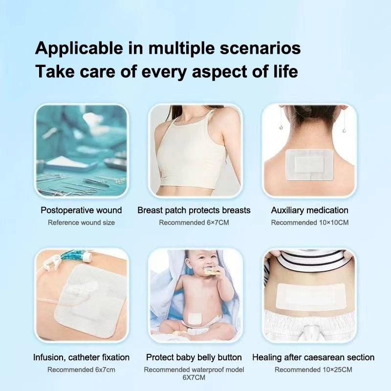 Waterproof Sterile Wound Dressings 10–30 Pcs | 10×15 cm Pads Sterile Wound Dressing Axl