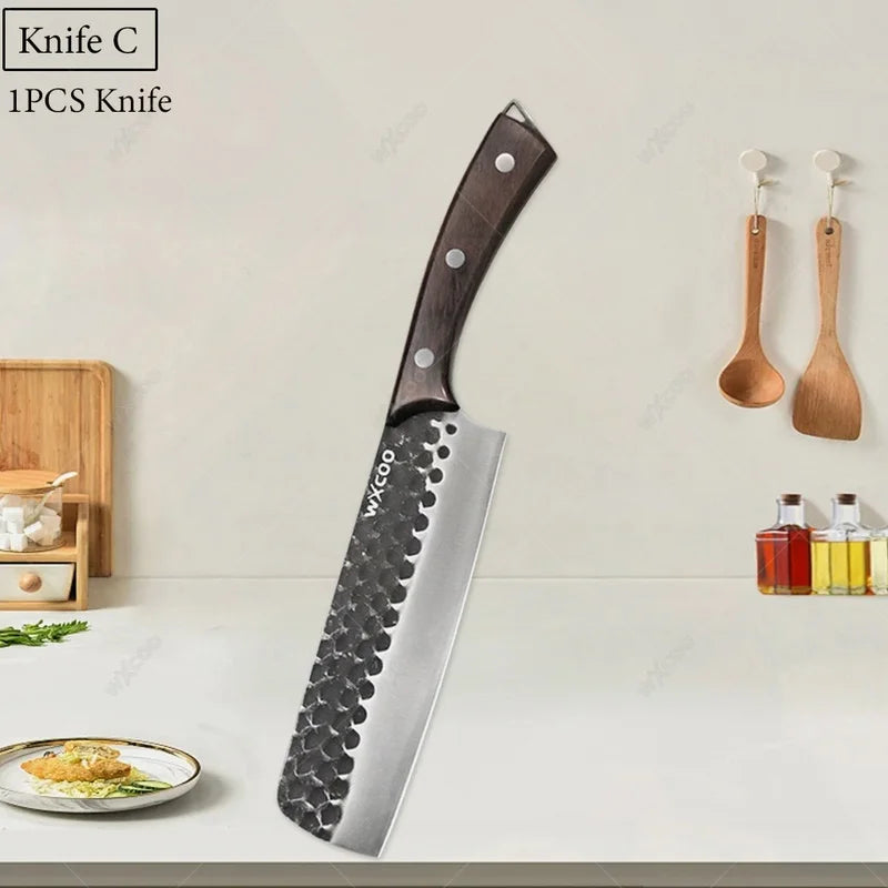 WXCOO Forged Stainless Steel Boning & Cleaver Kitchen Knife Kitchen Knife Axl Knife C