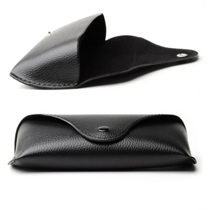 Faux Leather Eyeglasses & Sunglasses Case – Unisex Holder Box Eyeglasses Case Axl