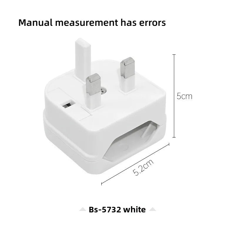EU 2-Pin to UK 3-Pin Travel Plug Adapter | Power Converter Travel Plug Adapter Axl