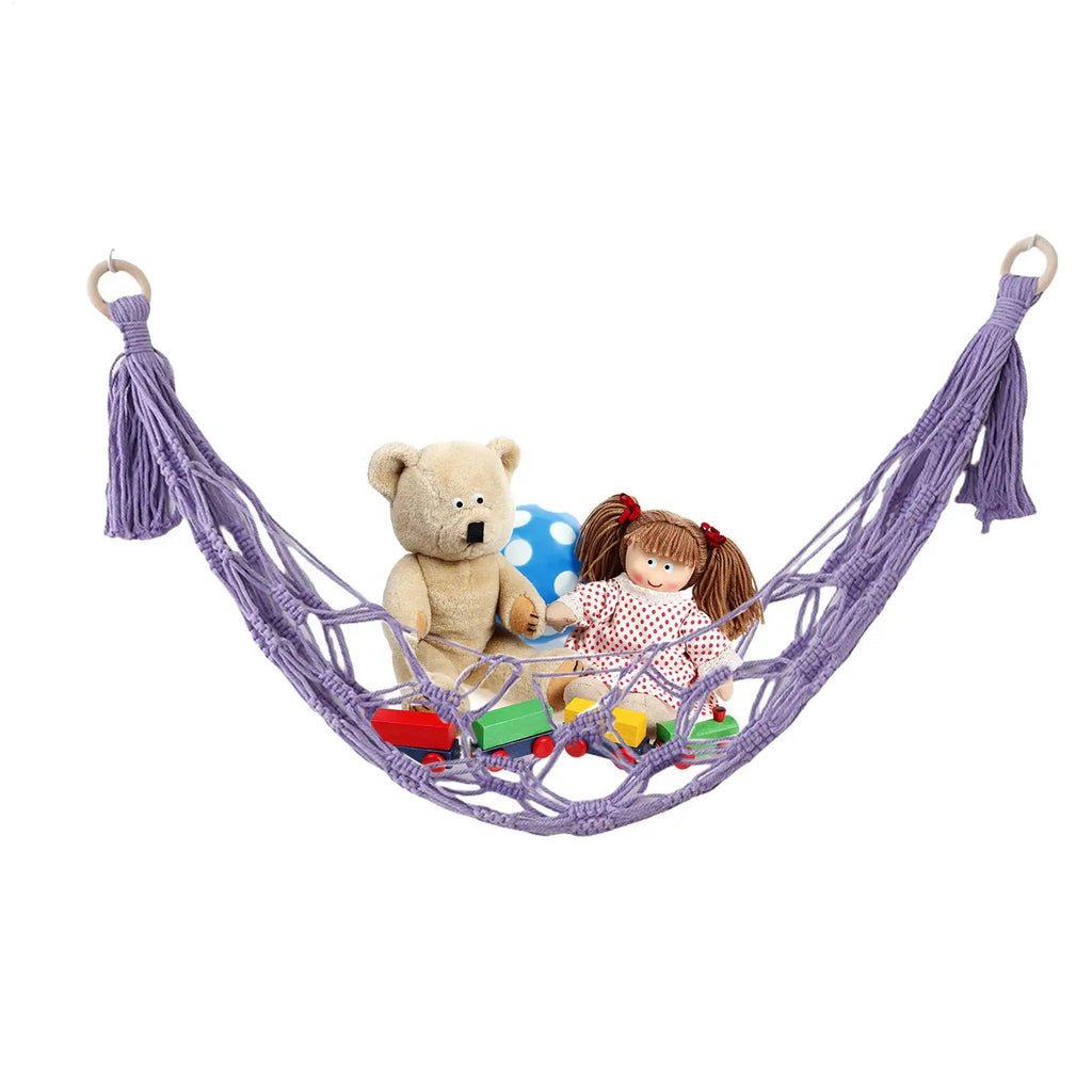 Stuffed Animal Hammock Wall Corner Toy Net Storage Holder Toy Storage Hammock Axl