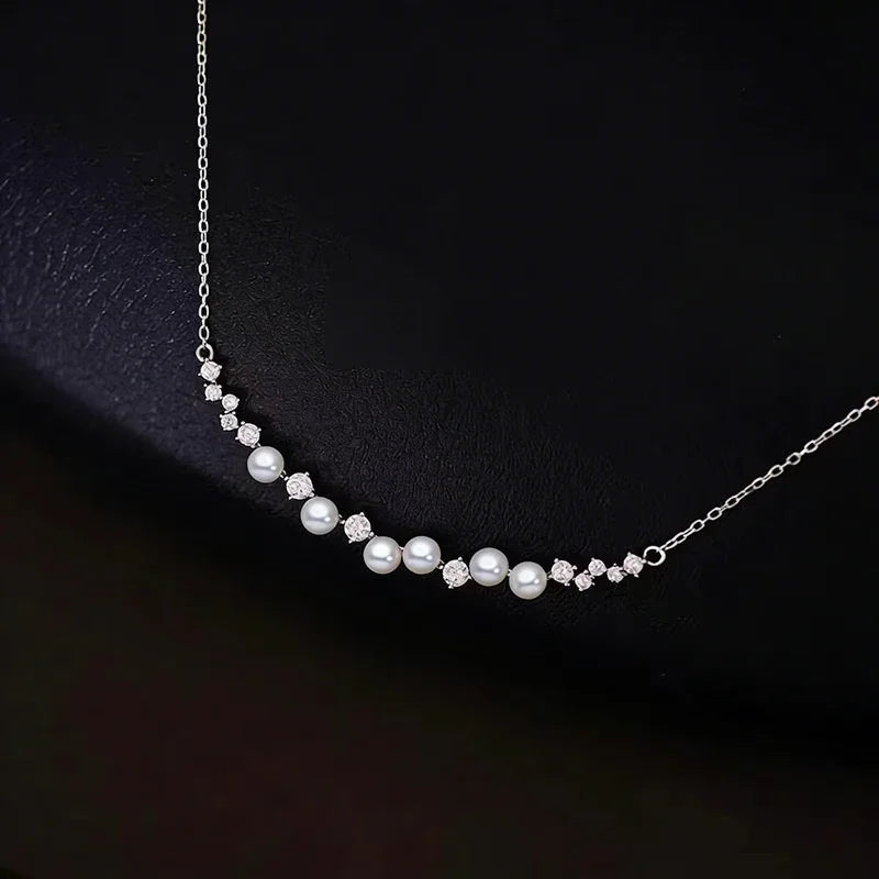 Huitan Imitation Pearl Pendant Necklace | Women's Fashion Jewelry Pearl Pendant Necklace Axl XL1614 45cm