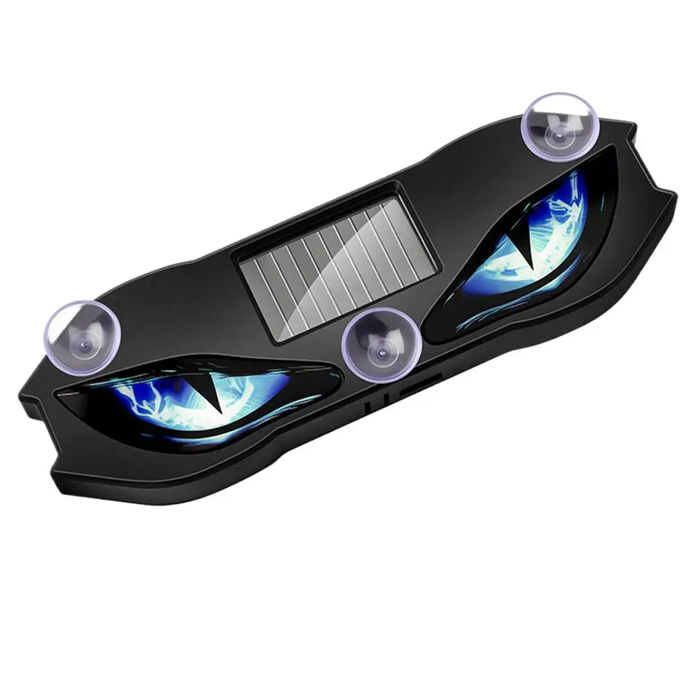 Solar Devil Eye Car Strobe Light | Dynamic Flame Atmosphere Lamp Car Atmosphere Light Axl Blue