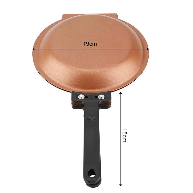 Double-Sided Flip Pancake Pan | Non-Stick Ceramic Frying Pan Flip Frying Pan Axl