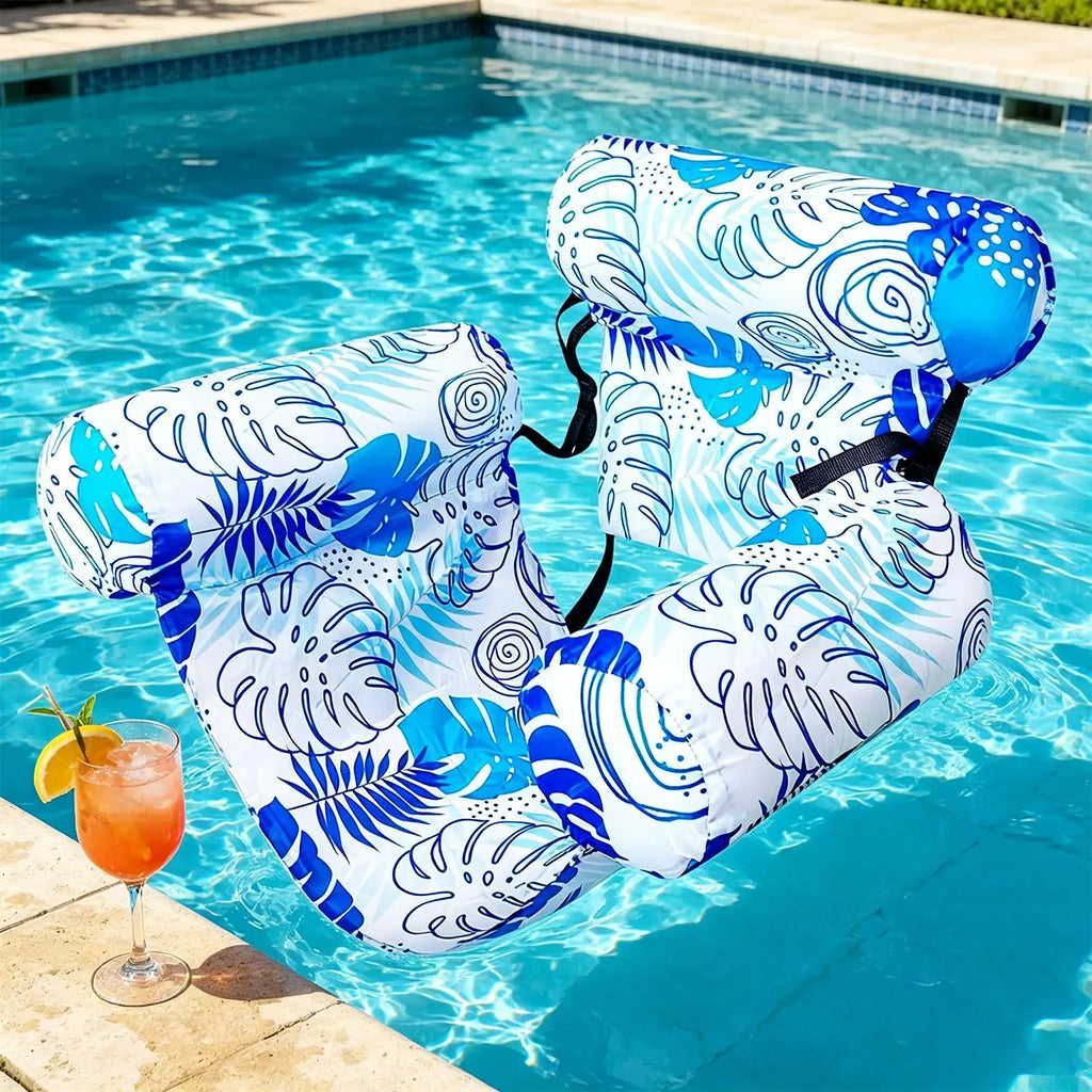 Heavy-Duty Inflatable Pool Chair Float for Adults – Lake & Beach Inflatable Pool Float Axl