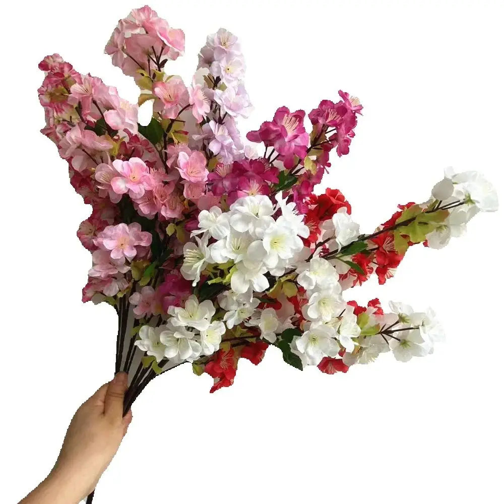 Silk Artificial Cherry Blossom Branch 67cm | Sakura Décor Artificial Flower Branch Axl