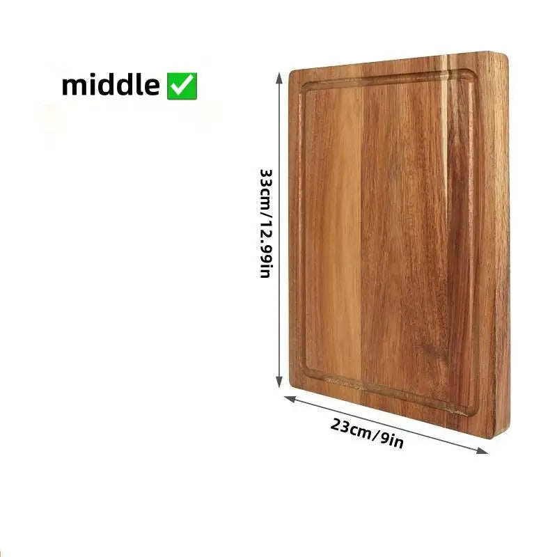 Beech & Walnut Wood Cutting Board – Butcher Block Chopping Board Wood Cutting Board Axl Random wood grain B