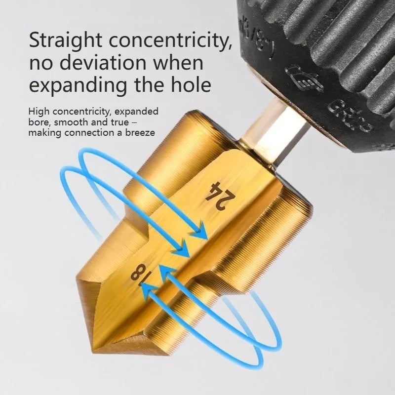 Stepped Drill Bit for PVC PPR Pipe – 20/25/32mm Core Tool Stepped Core Drill Bit Axl