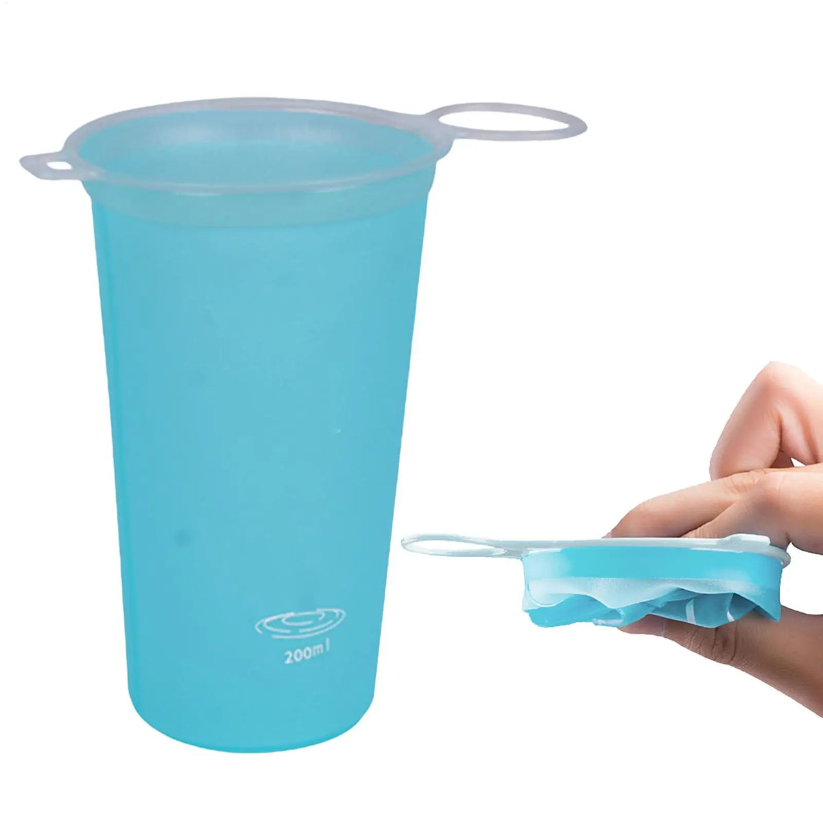 Foldable Soft Sports Water Bottle 200ml | Lightweight Travel Flask Foldable Water Bottle Axl