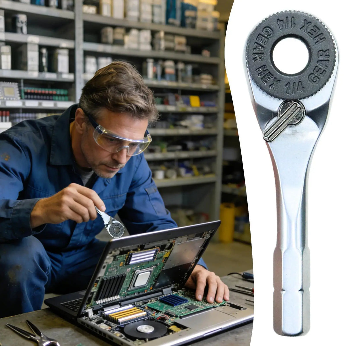 Mini Ratchet Wrench for Bits – Compact Stainless Steel Tool Mini Ratchet Wrench Axl Default Title