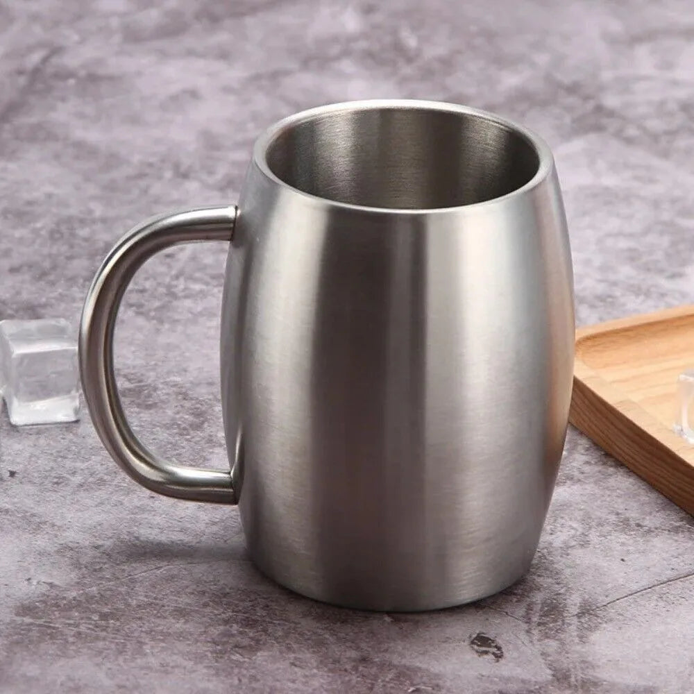 420ml Double Wall Insulated Stainless Steel Beer Mug Insulated Beer Mug Axl