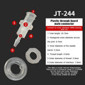 Luer Lock Adapter – PP Plastic Straight Through Air Valve Fitting Pipe Fitting Adapter Axl A1