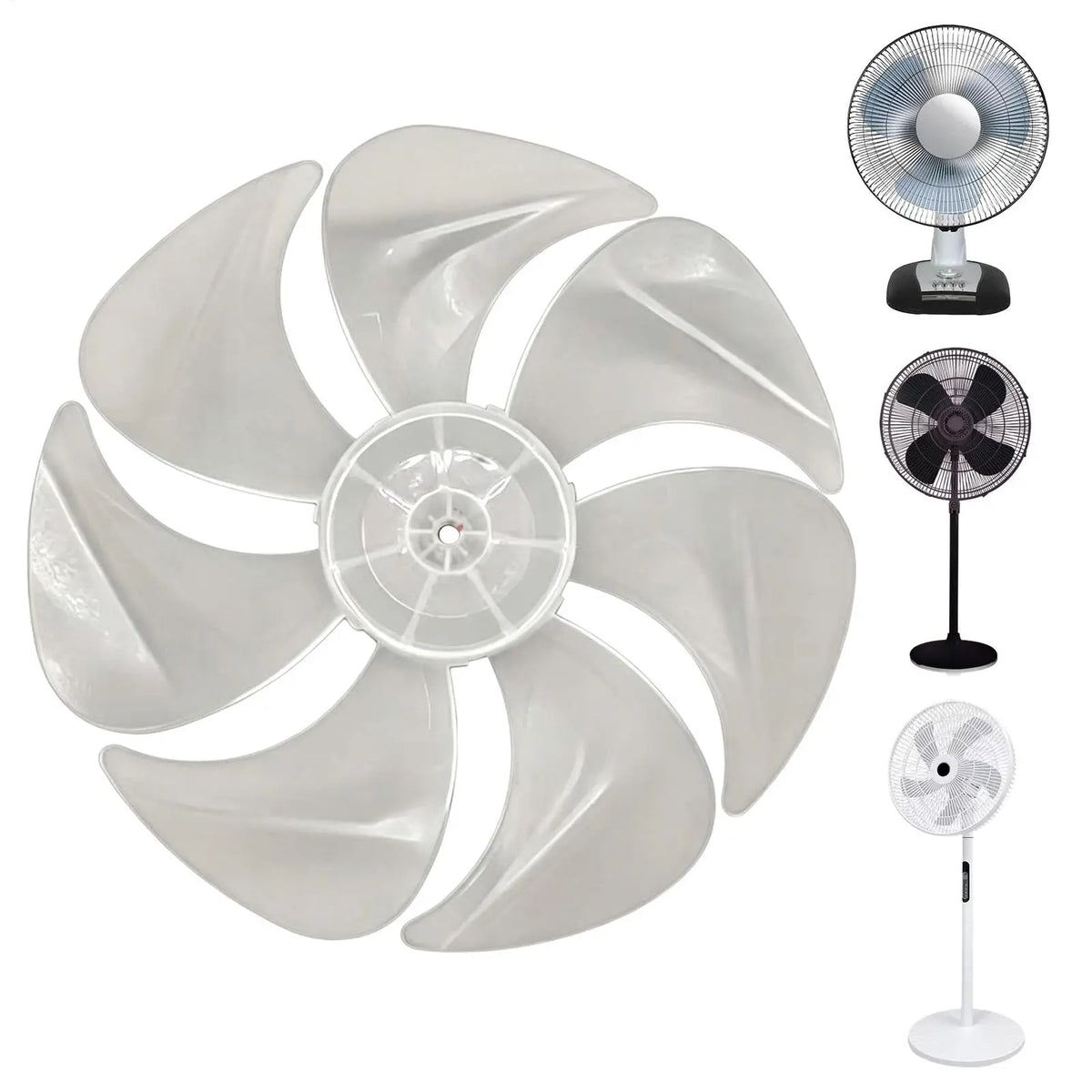 12-Inch Fan Blade Replacement with Nut Cover for Floor & Table Fans Fan Replacement Part Axl