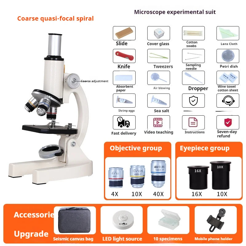Axl Optical Microscope for Kids – Up to 500x | School Science Student Optical Microscope Axl 1