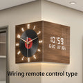 Modern LED Digital Wall Clock – Large Silent Acrylic Calendar LED Wall Clock Axl B Remote control 26X26X26CM