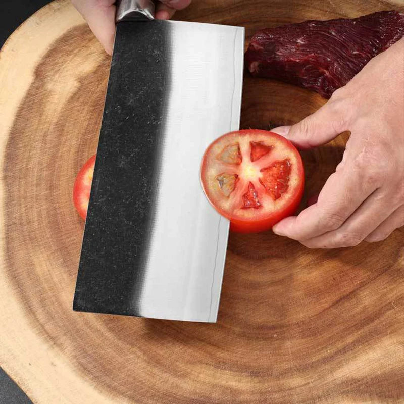 InLeung Hand Forged Chinese Cleaver – Sharp Kitchen Knife Kitchen Cleaver Knife Axl
