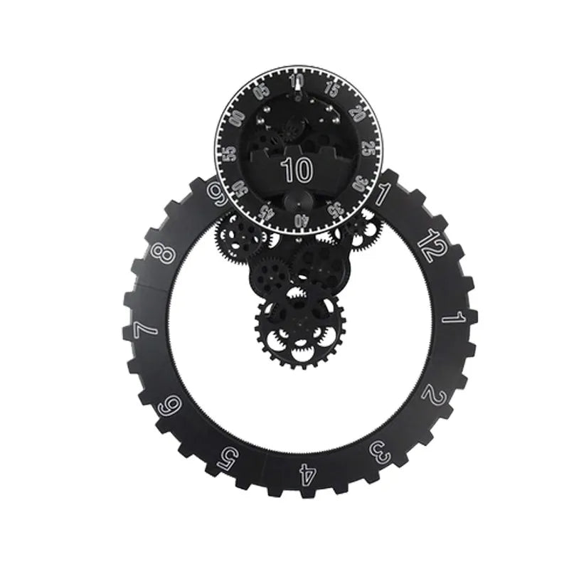 Large 3D Gear Wall Clock – Silent Metal Modern Home Decor Decorative Wall Clock Axl