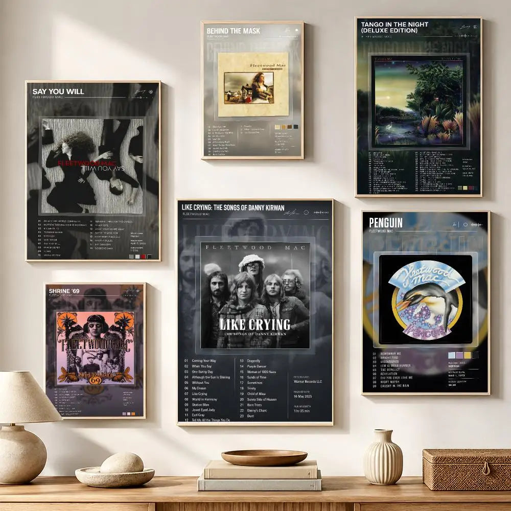 Fleetwood Mac HD Waterproof Poster Stickers | Wall Décor Decorative Wall Sticker Axl