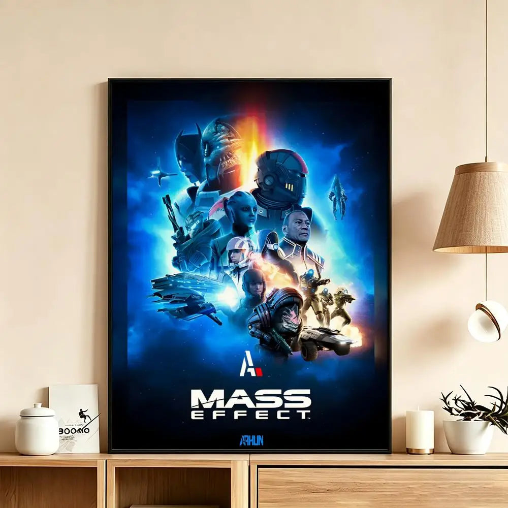 Mass Effect Legendary Edition HD Wall Poster | Gaming Decor Gaming Wall Poster Axl White12 30X40cmNoframe